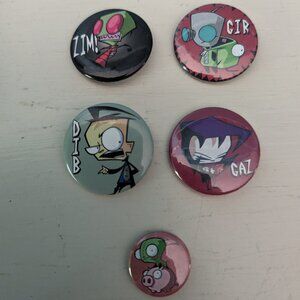 Invader Zim Pins